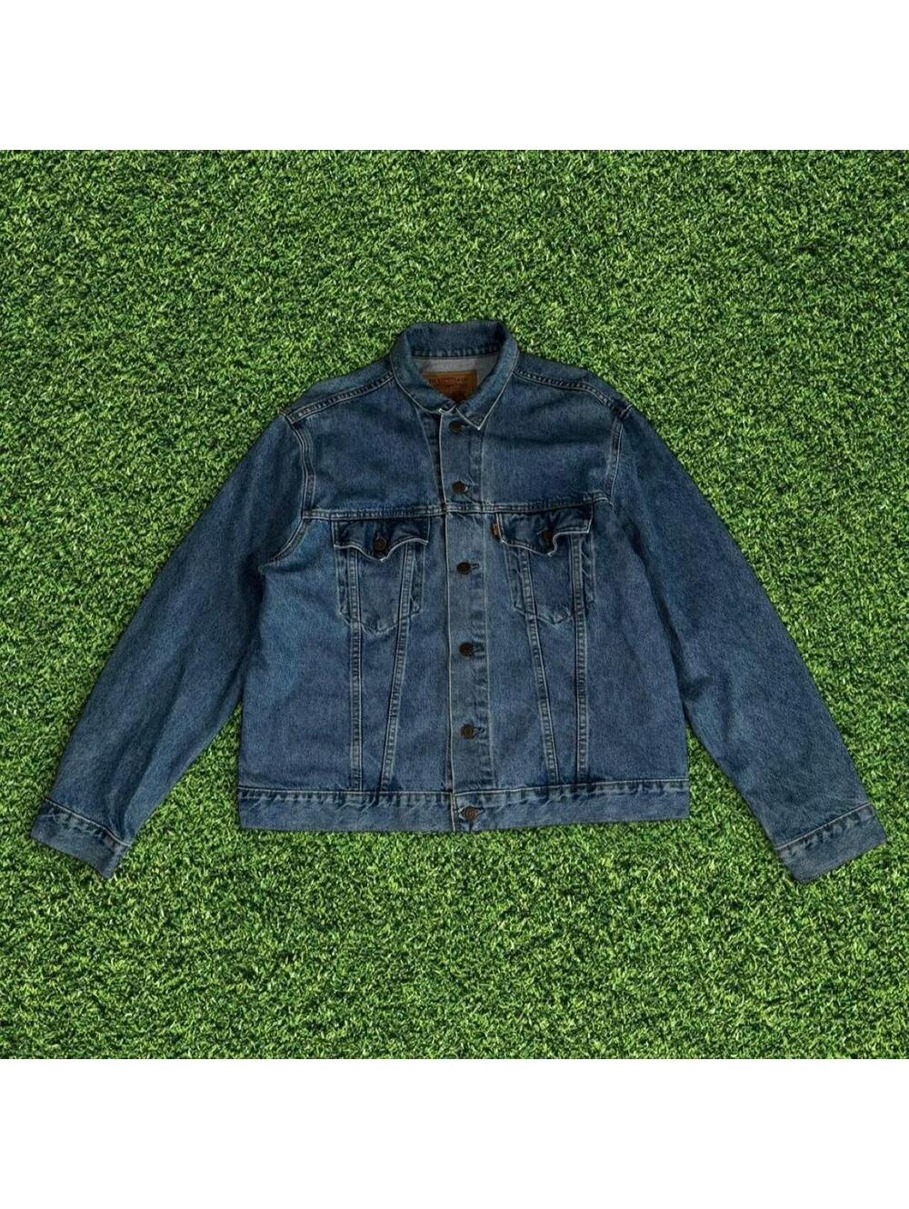 Vintage Levi's Orange Tab Blue Denim Jacket Size 46